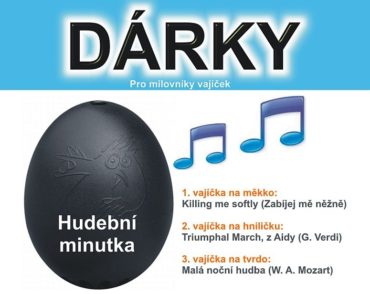 Küchenuhr, musikalischer Eierkocher mit 3 Melodien BeepEgg Classic black
