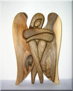 Statuette aus Engelsmaterial ORECH. 24 cm