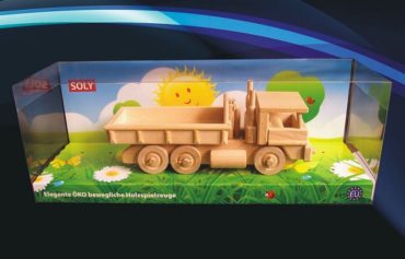LKW Holzspielzeug mit einem Kippbehälter Holzlastwagen mit einem Behälter Holzlastwagen mit Container Holzlastwagen mit Container Holzspielzeug
