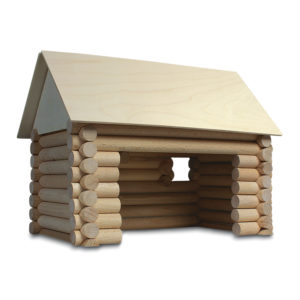 Holzbausteine ​​für 17 verschiedene Gebäude und Häuser Holzwürfel