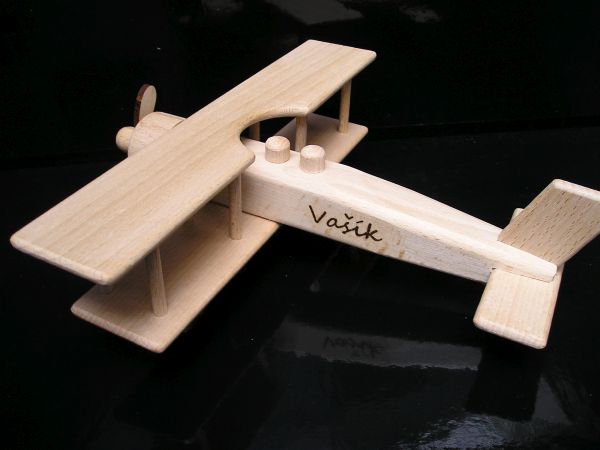 Holzflugzeug, Spielzeug für Kinder, Flugzeuge, Spielzeug mit dem Namen