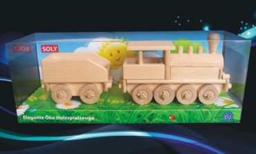 Holzzüge Dampflokomotive Holzspielzeug für Jungen