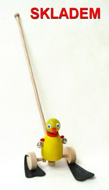 Ente Spielzeug Holzente für Kinder, die anfangen zu laufen