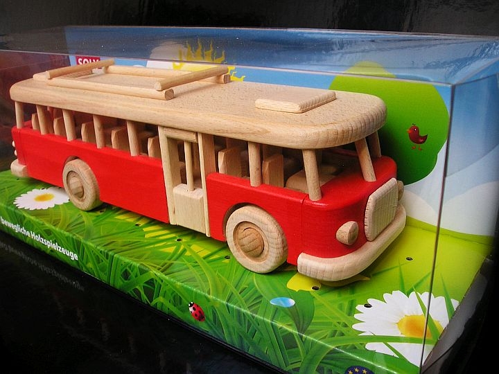 Bus Spielzeug rot
