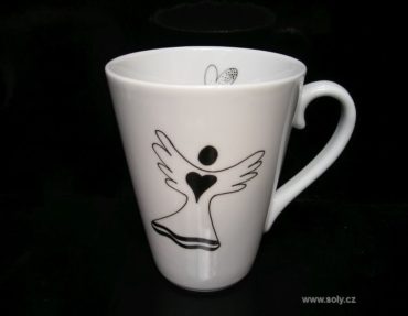 Becher, Porzellantassen für Tee, Kaffee mit Engelsmotiv 0,2 l