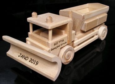 Spreader Schneepflug Ausbreitungswagen Holzspielzeug Geschenk