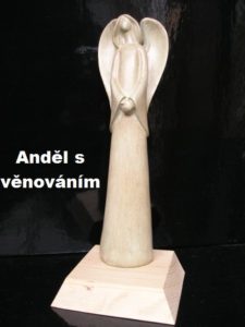 Grüne Engel Figur