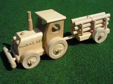 Traktor Holzgeschenke für Schubkarrenfahrer, Holzspielzeug