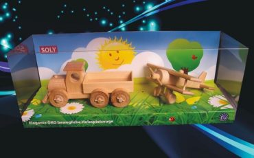 Spielzeug Lastwagen und Flugzeug