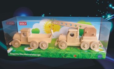 Holzspielzeug, LKW für Kinder + LKW-Kran
