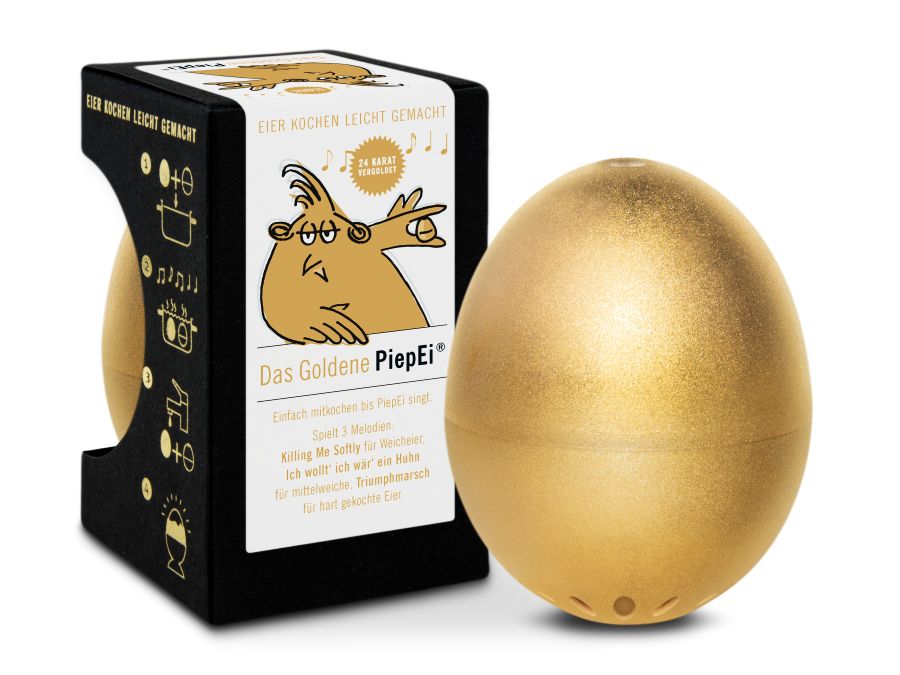 Goldenes Ei BeepEgg GOLD Eierkocher Minute zum Kochen von Eiern