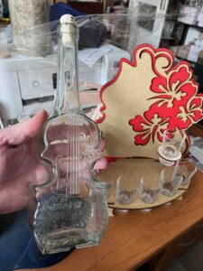 Geschenk Flasche Geige Violine