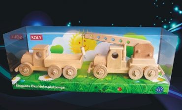 Holzspielzeug, Auto und Lastwagen