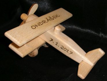 Kleines Flugzeug, Holzflugzeug Spielzeug