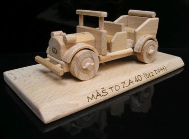 Rennwagen + Veteranenauto Holzspielzeug