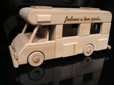 Wohnwagen, Wohnmobil, Holzspielzeug Geschenk.