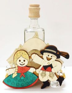 Hochzeitsgeschenk Flasche Tänzer