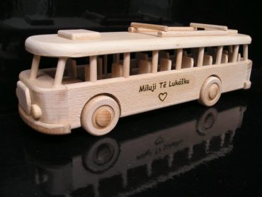 Holzgeschenke, Bus für Busfahrer und Mitarbeiter von Transportunternehmen.