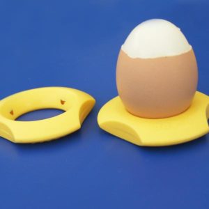 Öffner und Ständer, gekochter Eierbecher