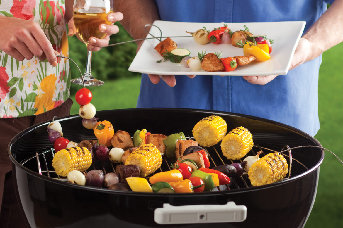 Grillnadeln aus Edelstahl, Spieße zum Grillen und Backen.