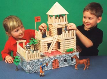 Schloss Holzbausteine ​​für Kinder, Spielzeug