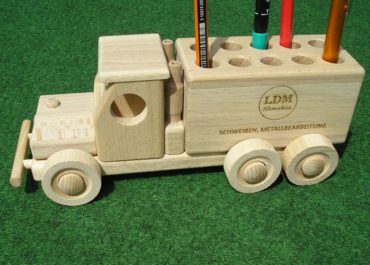 Stifthalter für Autoständer, Werbeartikel aus Holz
