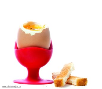 Stand, gekochter Eierbecher mit Saugnapf,