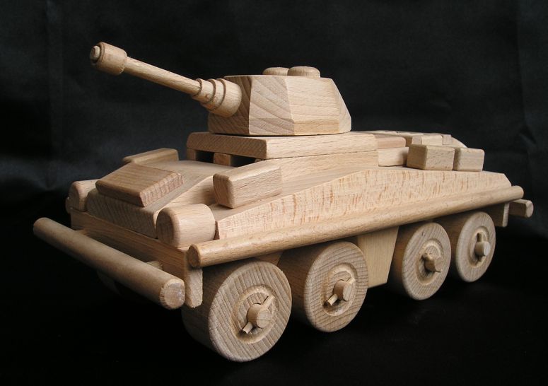 Militärtransporter, Panzer. Holzspielzeug, Geschenke für Soldaten
