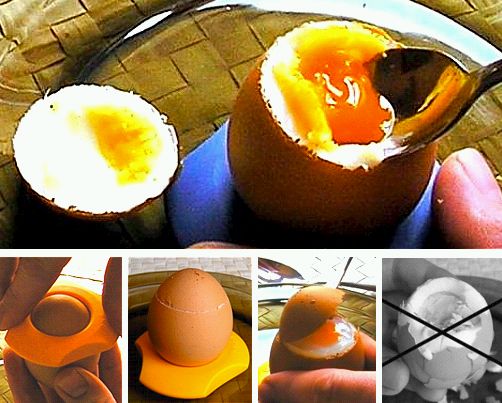 Ständer und Öffner für gekochte Eier Cregg