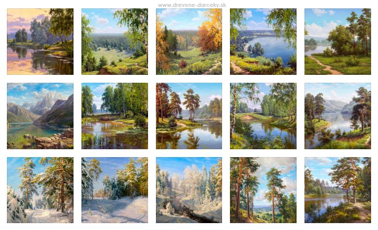 Reprodukcia obrazov ruských a východných maliarov krajin