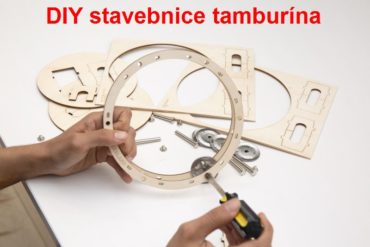 Tamburína DIY detská stavebnica, hudobné nástroje pre deti