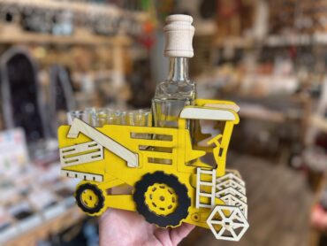 mähdrescher geburtstag geschenk flasche