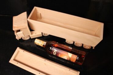 Geschenkflasche für LKW zum Geburtstag