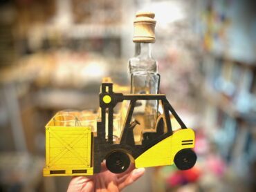 Geschenke Glas Gabelstapler