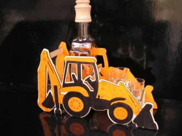 Glas Traktor Flasche Lader